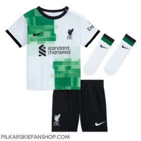 Koszulka piłkarska Liverpool Darwin Nunez #9 Strój wyjazdowy dla dzieci 2023-24 tanio Krótki Rękaw (+ Krótkie spodenki)